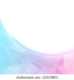 Bright crystal shine border background template. Vector illustration