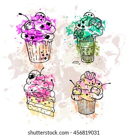 Bright cupcakes