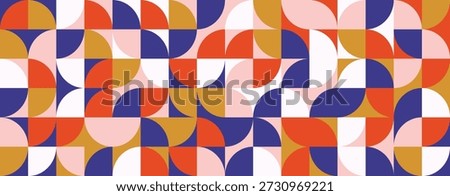 bright curved seamless pattern abstract geometric mid