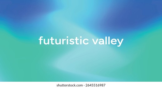 Bright Cyan Blue Blur Gradient with Abstract Light Streaks. Futuristic Defocused Background. Smooth Wave Texture for Poster Wallpaper Banner. Vector Illustration.
