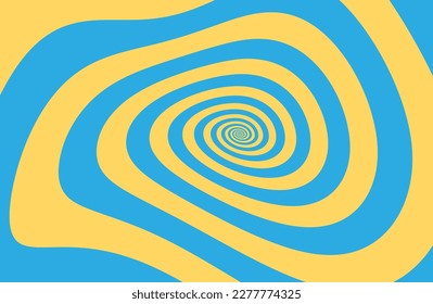 Bright cyan gold color paint wave mix unity drawn modern web art concept curvy burst artist logo decor print style. Closeup view social dizzy liquid fluid flow cycle explosion design text space card