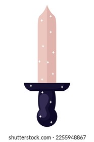 bright dagger design over white