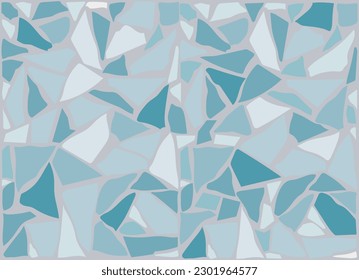 Bright and dark abstract blue mosaic background.seamless triangles pattern, vector illustration mosaic.