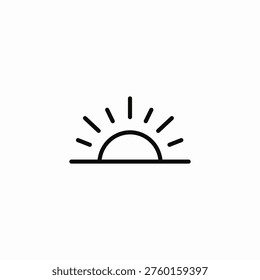 bright dawn icon sign vector