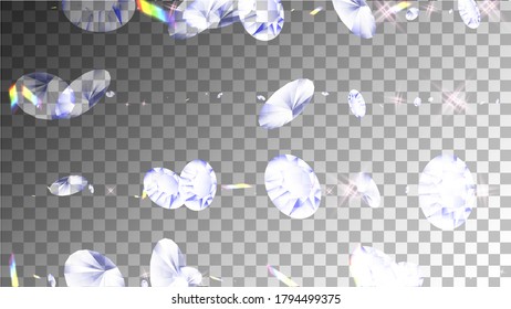 Decoración Luminosa. Imagen transparente. Fondo Realista De La Luz. Tarjeta de matrimonio simple. Decoración brillante arcoiris. Textura Gris Elegante. Plantilla geométrica de esparkle.