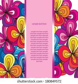 bright decorative background of flowers