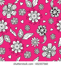 Bright decorative flower pattern. Can be used for cards, invitations, fabrics, wallpapers, ornamental template for design and decoration.