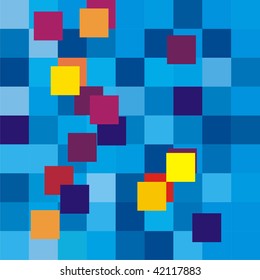 bright decorative geometrical background from squares