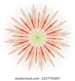 A bright decorative shining star. Vector file for designs.