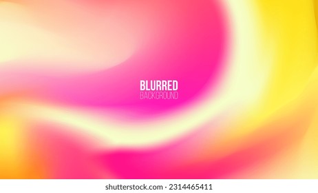 Bright defocused background with vibrant color gradient for creative graphic design. Vector illustration.