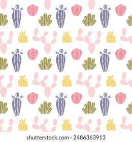 Bright Desert Seamless Vector Pattern Design