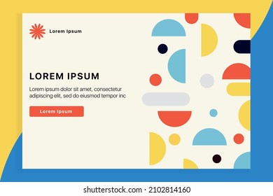 Bright design of the main page of the site, site layout, designer