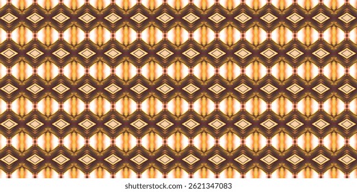 Bright Diamond-Shaped Abstract Pattern with Golden Highlights