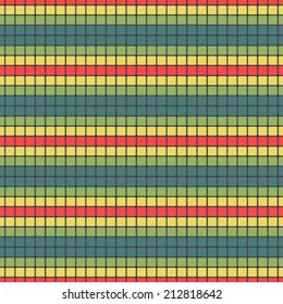 Bright digital sound wave seamless retro pattern - vector music spectrum texture  
