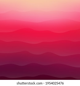 Bright Dinamic Background And Line With Gradient Mesh, Vector Illustration