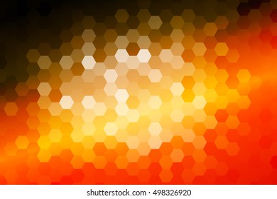 bright disco party background. hexagon vector pattern for design