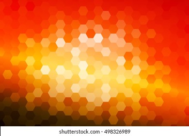bright disco party background. hexagon vector pattern for design