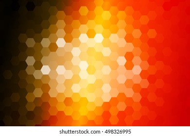 bright disco party background. hexagon vector pattern for design