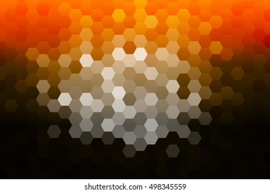 bright disco party background. hexagon vector pattern for design