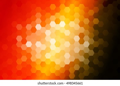 bright disco party background. hexagon vector pattern for design
