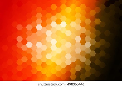 bright disco party background. hexagon vector pattern for design