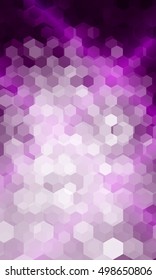 bright disco party background. purple color. hexagon vector pattern for design