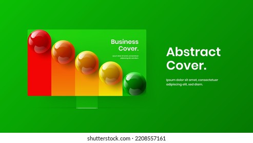 Bright Display Mockup Site Screen Illustration. Creative Presentation Design Vector Template.