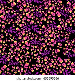 bright ditsy flowers ~ seamless background