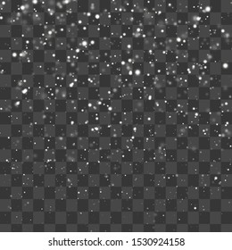  bright dots like snow on a transparent background  EPS-10