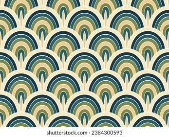 Bright dragon skin scale vector repeat pattern. Cheerful fishscale texture. Mosaic dragon squama print. Gorgeous lizard scale background. Oriental stylized ornament.