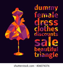 bright dummy in triangular style