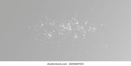 Bright dust particles. Light effect.