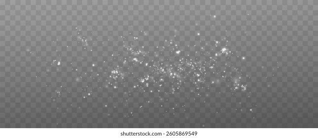 Bright dust particles. Light effect.