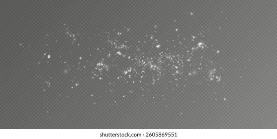 Bright dust particles. Light effect.