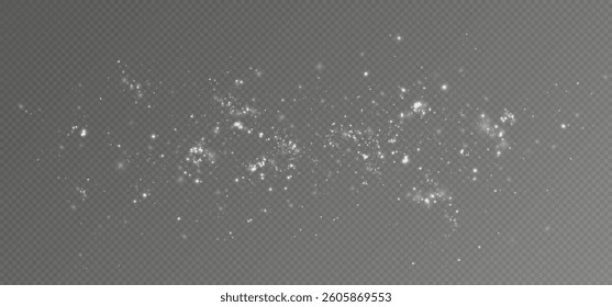 Bright dust particles. Light effect.