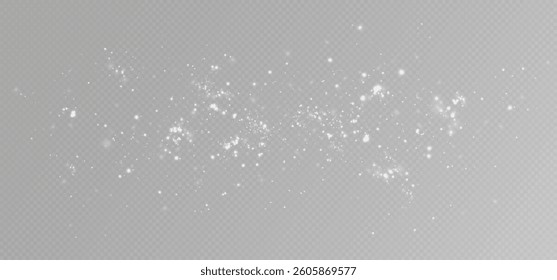Bright dust particles. Light effect.
