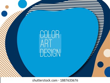 Bright, dynamic, flowing shapes. Colorful geometric background pattern. Template for corporate design, flyer or presentation. Vector illustration