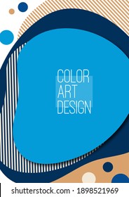 Bright, dynamic, flowing shapes. Colorful geometric background pattern. Template for corporate design, flyer or presentation. Vector illustration