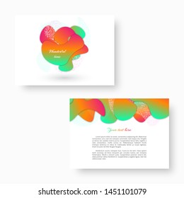 Bright dynamic geometric shapes. Vector illustration
