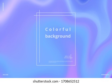 Fondo holográfico dinámico brillante para el diseño de tarjetas de visita, carteles y tarjetas. Ilustración del vector
