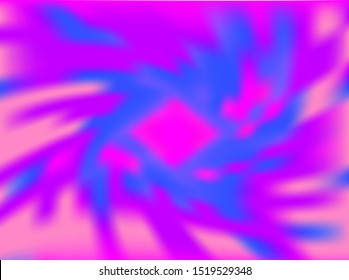 Bright, dynamic, psychedelic background. Vector illustration. Bright blue-violet colors