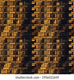 Bright dynamic seamless pattern of rectangles. Vector illustration