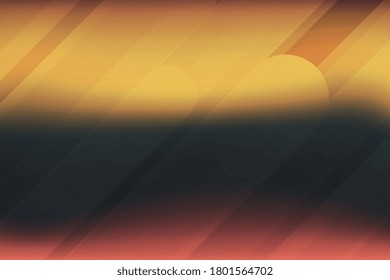 Formas dinámicas luminosas sobre un fondo abstracto y borroso. Fondo de pantalla de diseño de concepto moderno. Ilustración vectorial eps10