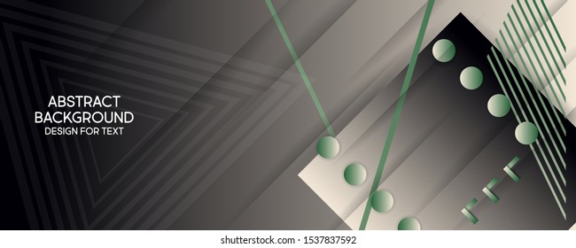 Bright dynamic simple geometric abstract banner vector banner design. Color creative 3d universe with lines, dots