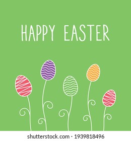 Bright Easter card. Happy Easter