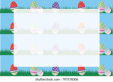 Bright Easter themed frame