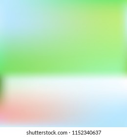 Bright eco gradient. Abstract gradient mesh background.Multicolor blurry blend. Smooth colors texture. Beautiful natural light. Vibrant blur iridescent design. Bright soft gradient. Pastel element.