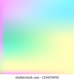 Bright eco gradient. Abstract gradient mesh background.Multicolor blurry blend. Smooth colors texture. Beautiful natural light. Vibrant blur iridescent design. Bright soft gradient. Pastel element.