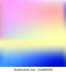 Bright eco gradient. Abstract gradient mesh background.Multicolor blurry blend. Smooth colors texture. Beautiful natural light. Vibrant blur iridescent design. Bright soft gradient. Pastel element.
