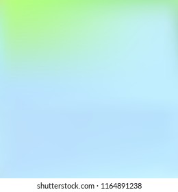 Bright eco gradient. Abstract gradient mesh background.Multicolor blurry blend. Smooth colors texture. Beautiful natural light. Vibrant blur iridescent design. Bright soft gradient. Pastel element.
